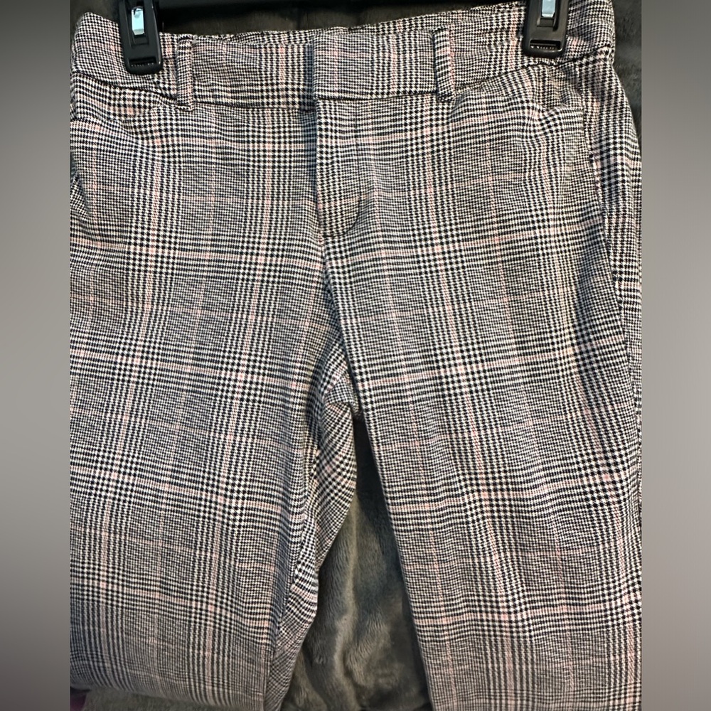 Old Navy Plaid Pixie Ankle Dress Pants, High-Rise, Size 4